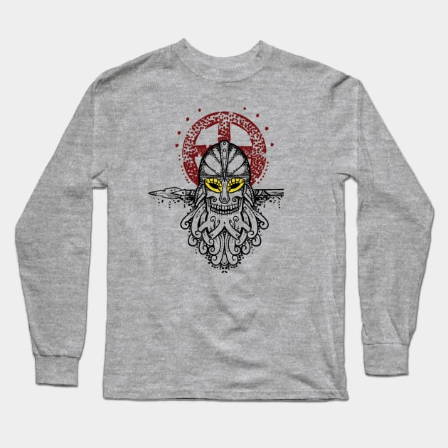 Viking draugr shaman Long Sleeve T-Shirt by BlackForge